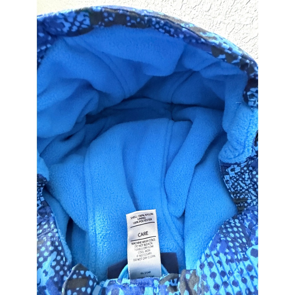 REI Toddler 2T Blue Geometric Print Fleece Lined Durable Ski Snowsuit Bunting - Picture 2 of 16